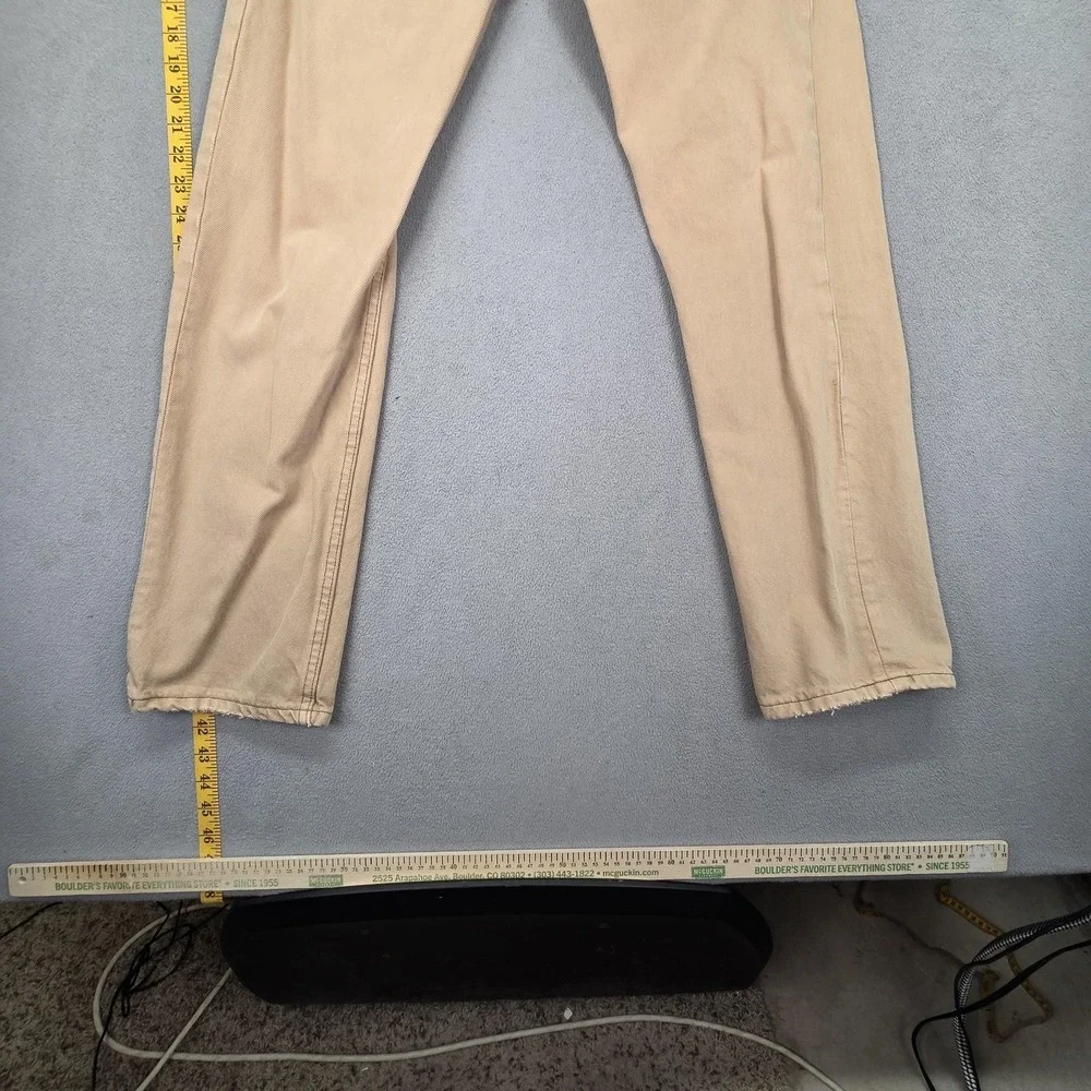 Vintage Levis 501 Jeans Mens Brown Straight‎ Button Fly Made USA 90s Fits 26x29